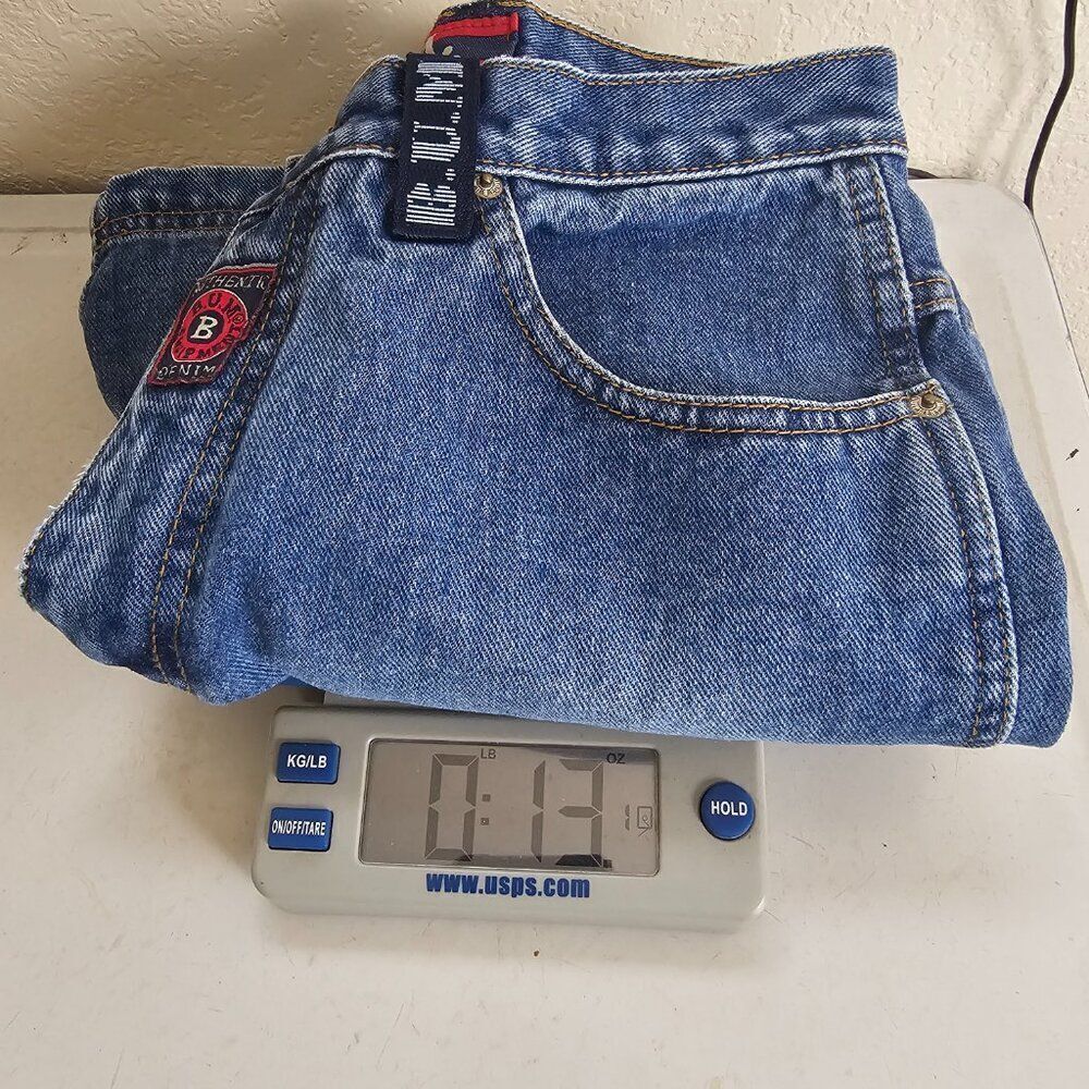 Vintage‎ Bum Equipment Denim Blue Jean Shorts High Rise 90s Y2K Women's Size 27" - Picture 10 of 12